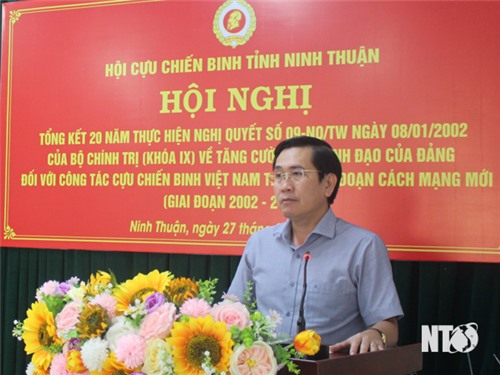 Hội Cựu Chiến binh tỉnh: Tổng kết 20 năm thực hiện Nghị quyết số 09-NQ/TW của Bộ Chính trị (khóa IX)