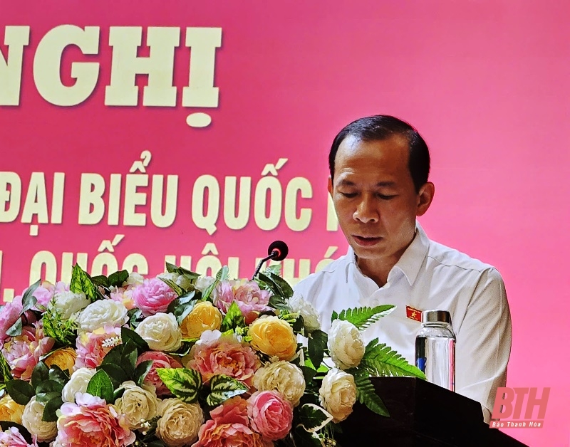 La delegación de la Asamblea Nacional de la provincia de Thanh Hoa se reunió con votantes de los distritos de Nhu Thanh y Trieu Son.