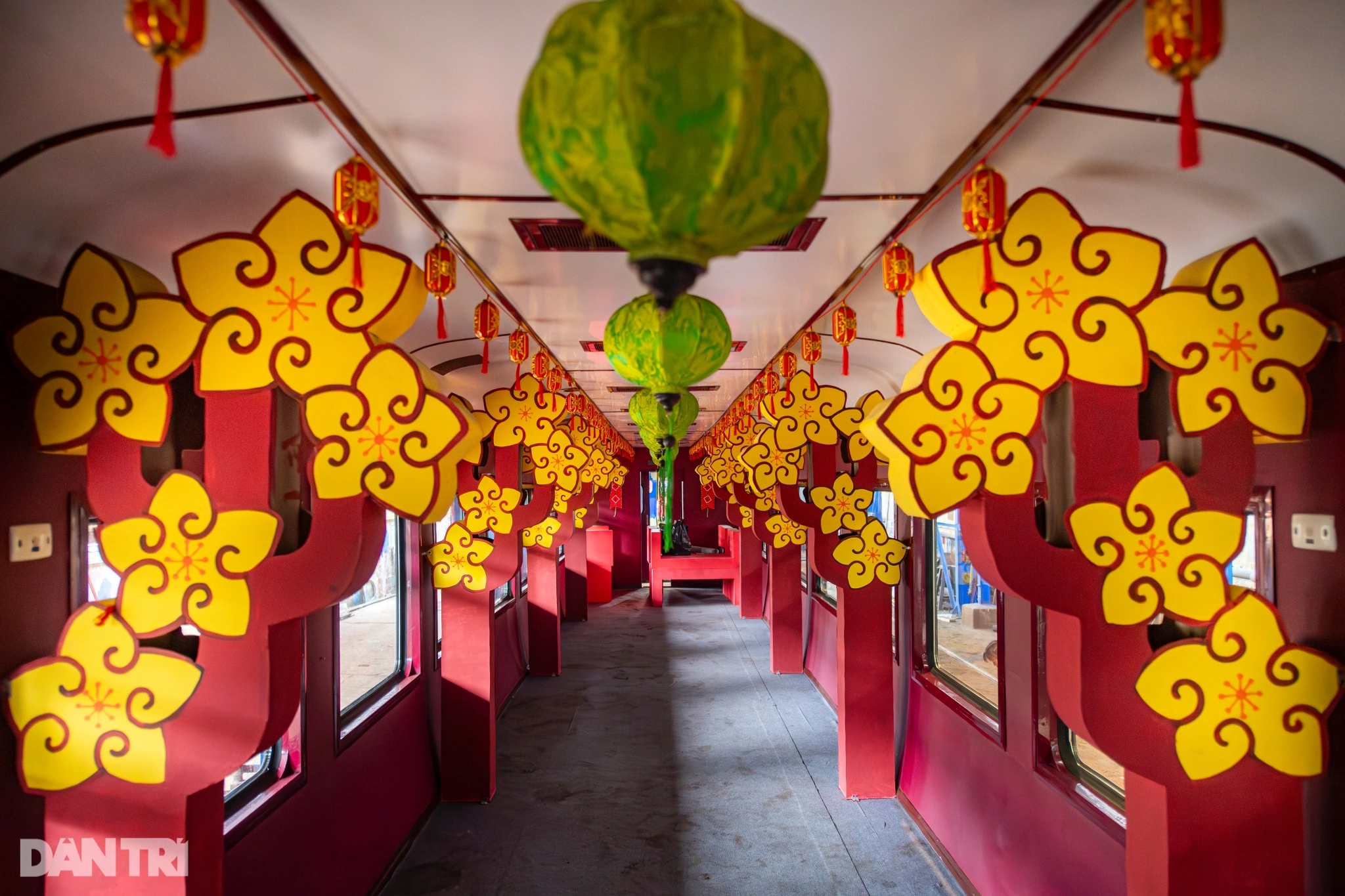 Unique images on the "Spring train" running through New Year's Eve