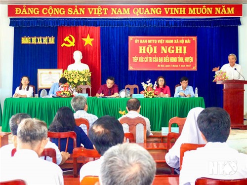 Đại biểu HĐND tỉnh tiếp xúc cử tri xã Hộ Hải và Phương Hải