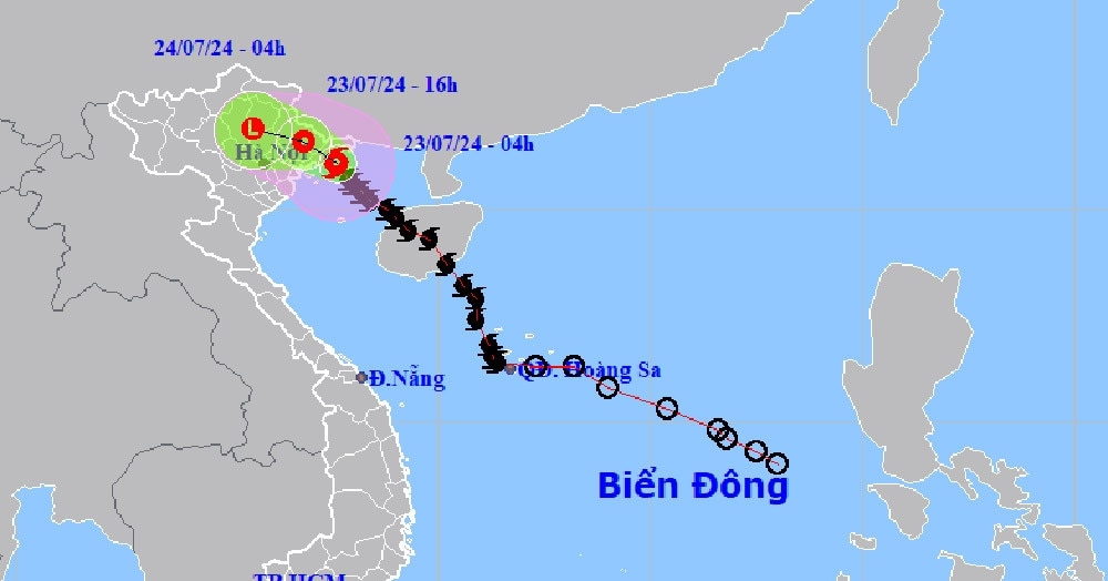 Bão số 2 chạm bờ Quảng Ninh, huyện Đầm Hà gió giật mạnh cấp 9