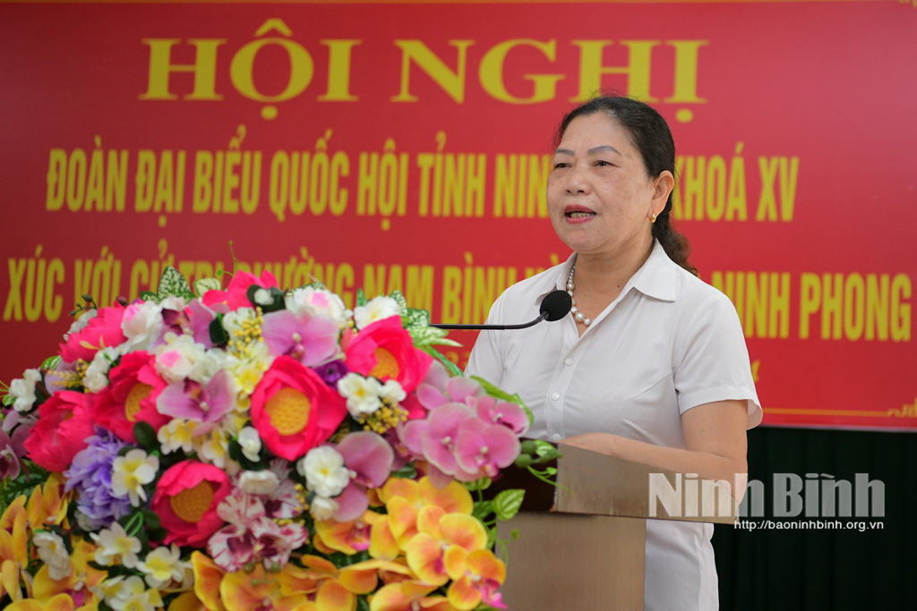 Une délégation de l'Assemblée nationale provinciale rencontre les électeurs de la ville de Ninh Binh