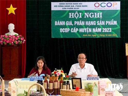 Ninh Hải tổ chức hội nghị đánh giá, phân hạng sản phẩm OCOP cấp huyện năm 2023