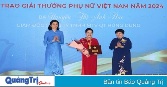 Quảng Trị vinh dự có đại diện nhận Giải thưởng Phụ nữ Việt Nam sau 12 năm