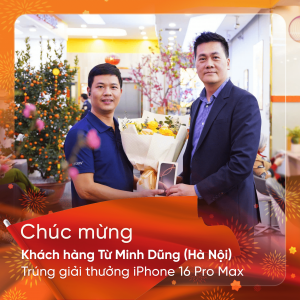 ชพช. มอบ iPhone 16 Pro Max ให้ลูกค้าผู้โชคดี ในแคมเปญ “สนับสนุนทีมชาติเวียดนาม” ศึกอาเซียนคัพ 2024