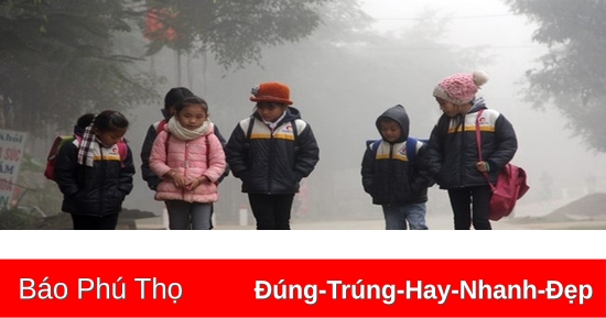 Phú Thọ rét đậm từ chiều tối 26/1