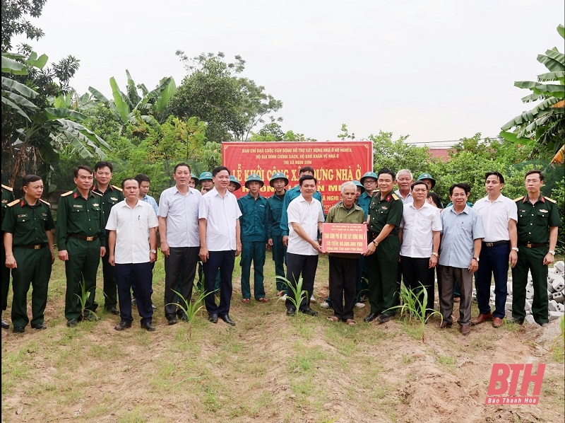 Thị xã Nghi Sơn khởi công xây dựng nhà ở cho hộ nghèo, hộ gia đình chính sách