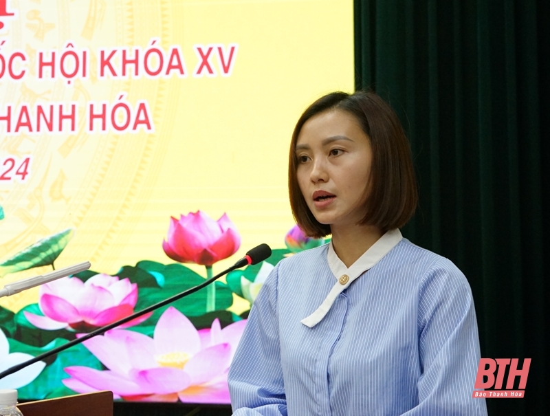 La delegación de la Asamblea Nacional de la provincia de Thanh Hoa se reunió con votantes de los distritos de Nhu Thanh y Trieu Son.