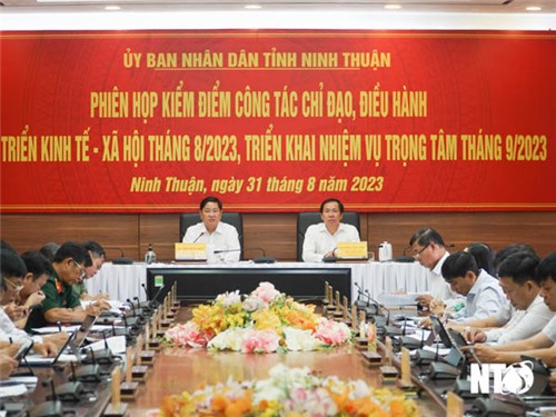 UBND tỉnh họp trực tuyến triển khai nhiệm vụ trọng tâm tháng 9 năm 2023