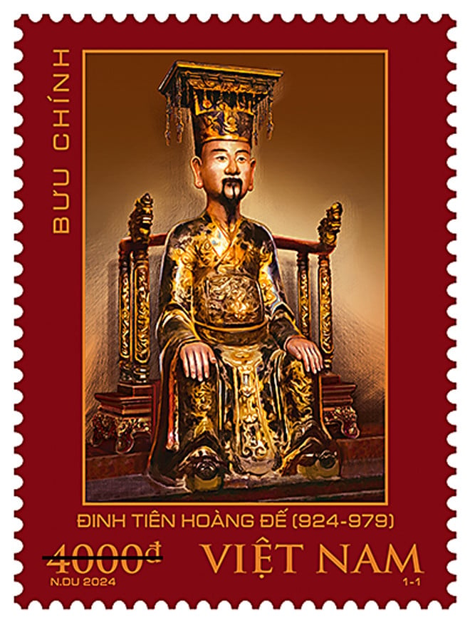 Ausgabe von Briefmarken über den König, der den Staat Dai Co Viet gründete