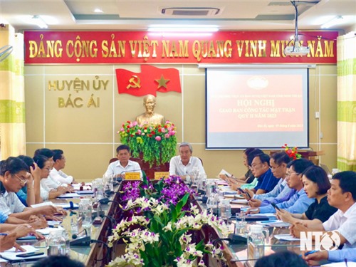 Vietnam Fatherland Front Provincial Committee: Conference on Front work in the second quarter of 2023