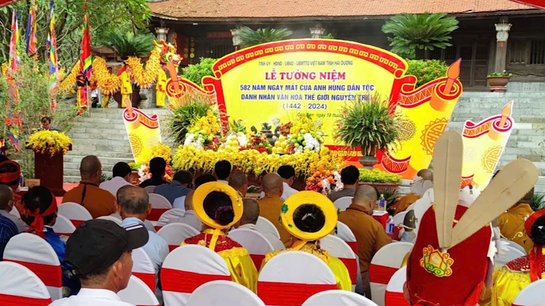 Dâng hương tưởng niệm 582 năm ngày mất của Anh hùng dân tộc, Danh nhân văn hóa thế giới Nguyễn Trãi ảnh 2