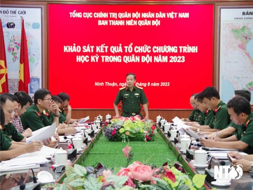 Khảo sát kết quả tổ chức học kỳ trong quân đội năm 2023