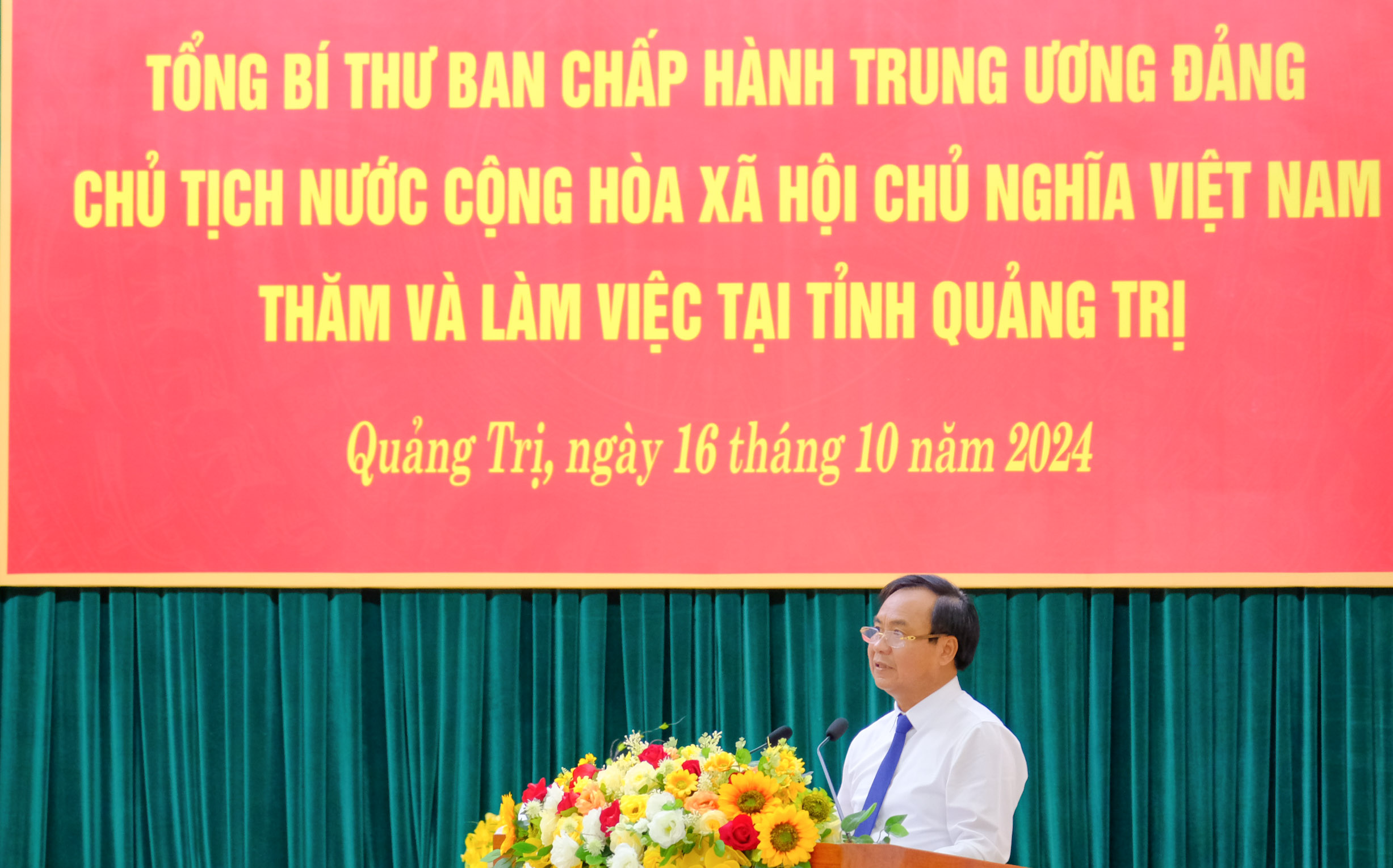 Tổng Bí thư, Chủ tịch nước Tô Lâm làm việc với Ban Thường vụ Tỉnh uỷ Quảng Trị