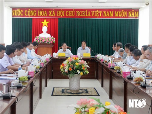 Provincial People's Committee leaders work with Can Tho University