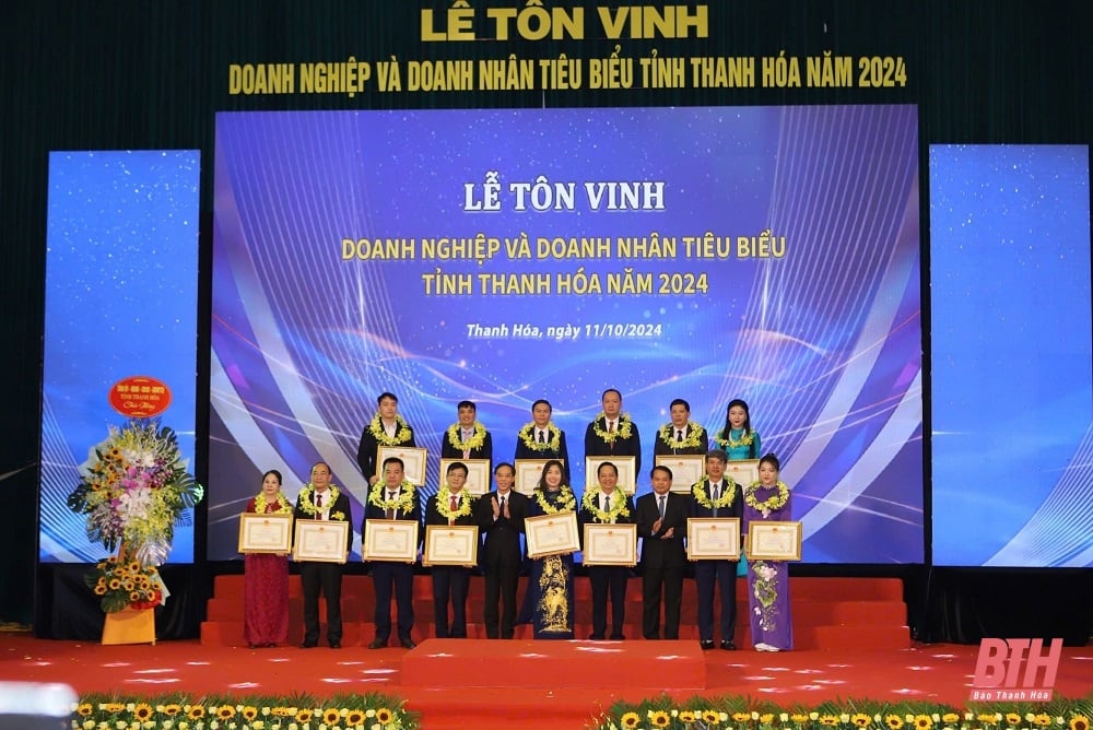 Tôn vinh doanh nghiệp, doanh nhân tiêu biểu tỉnh Thanh Hoá năm 2024