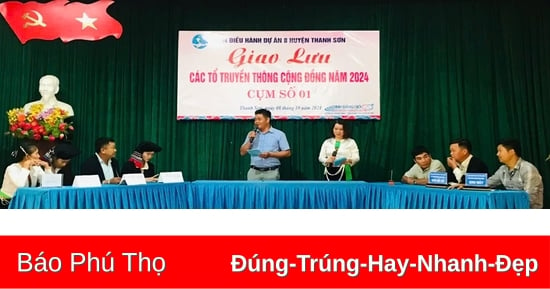 Giao lưu các Tổ truyền thông cộng đồng tại 14 xã