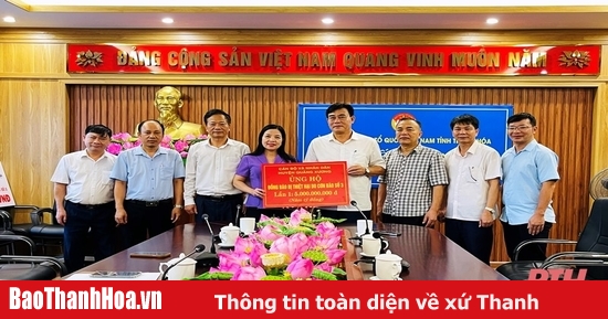 Thanh Hoa continues to support 50 billion VND for northern provinces to overcome the consequences of storm No. 3