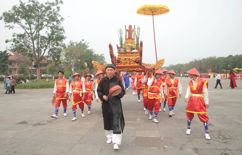 Procesión única en palanquín al templo Hung, foto 3