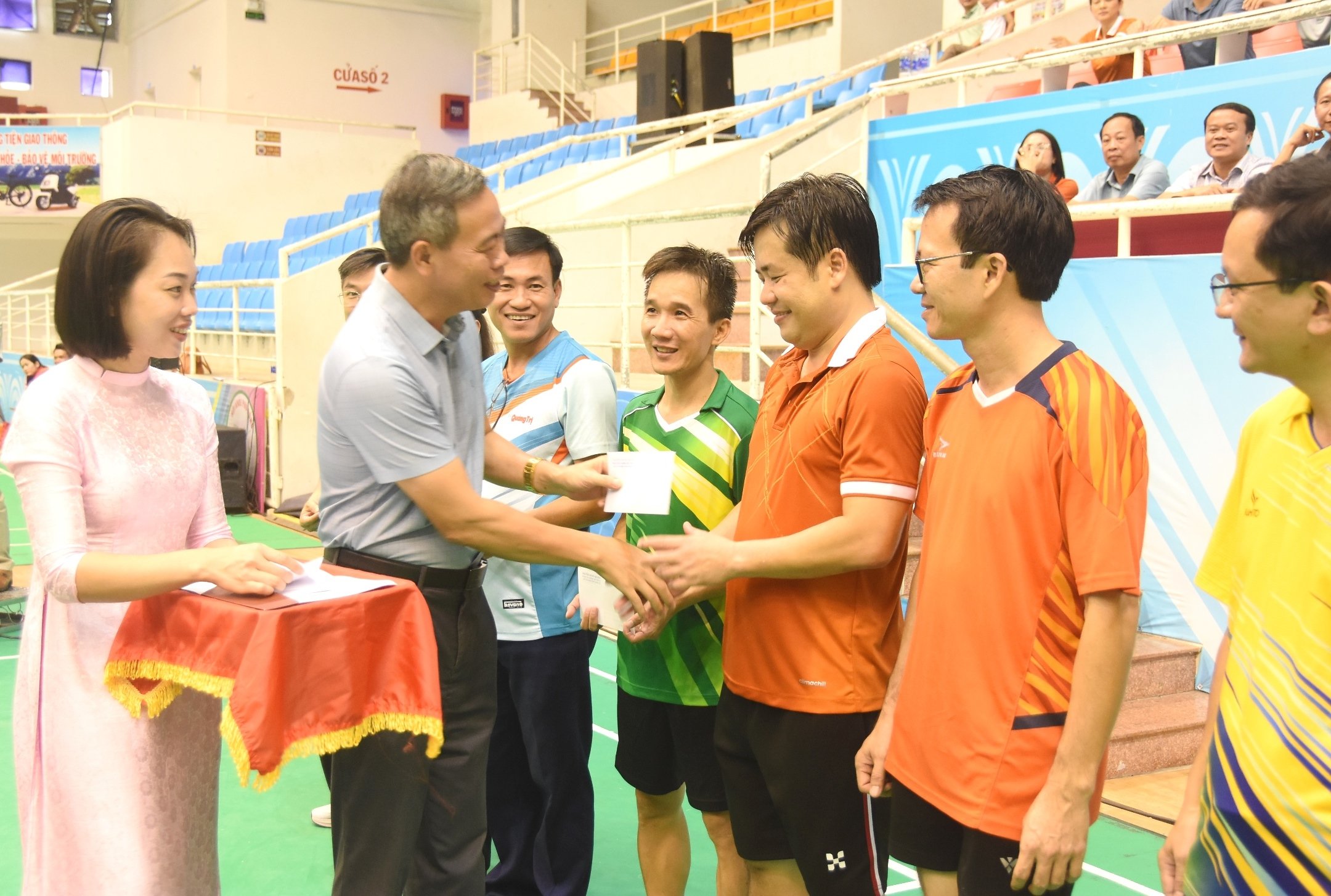 Closing ceremony and award ceremony of the 2024 Men's and Women's Volleyball Tournament for Emulation Blocks of Party Agencies