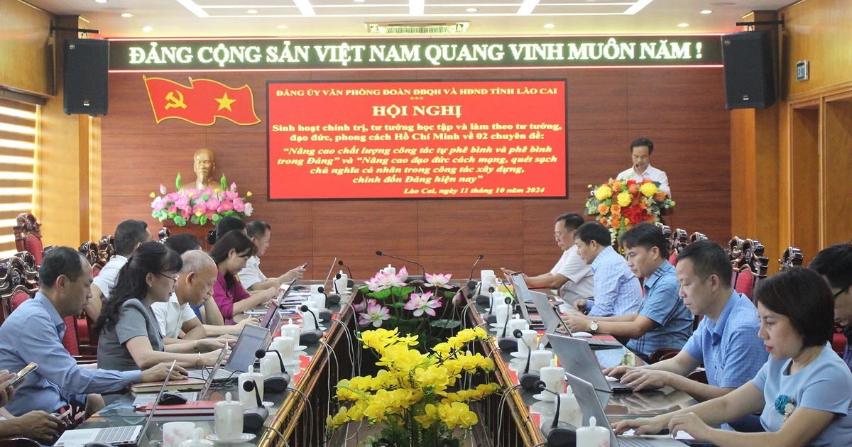 Đảng ủy Văn phòng Đoàn đại biểu Quốc hội và HĐND tỉnh tổ chức hội nghị sinh hoạt chính trị chuyên đề