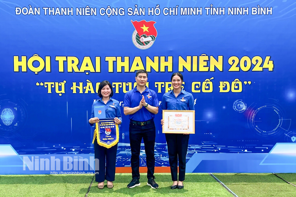 Kim Son District Youth Union won first prize at the 2024 Youth Camp