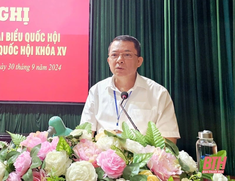 La delegación de la Asamblea Nacional de la provincia de Thanh Hoa se reunió con votantes de los distritos de Nhu Thanh y Trieu Son.