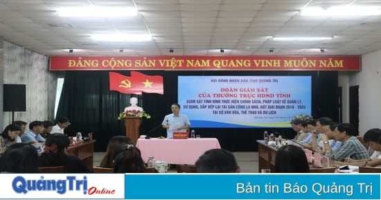 Giám sát việc quản lý, sử dụng, sắp xếp tài sản công là nhà, đất tại Sở Văn hóa, Thể thao và Du lịch