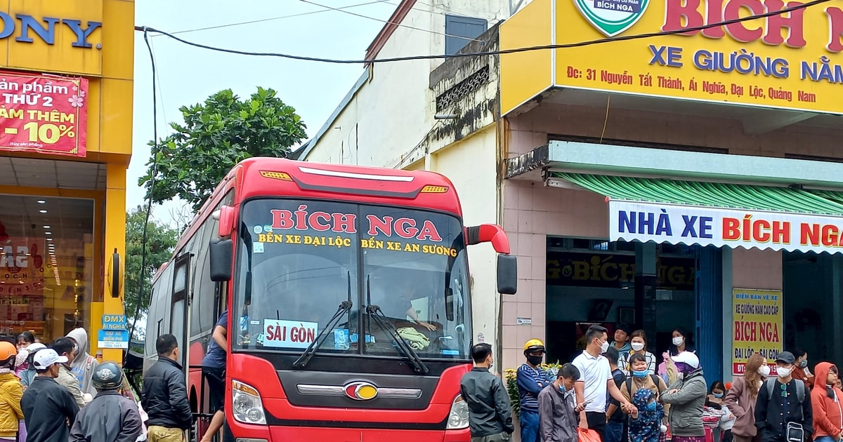 จังหวัดกวางนามจัดเตรียมยานพาหนะสำหรับการรณรงค์ขนส่งผู้โดยสารในช่วงเทศกาลเต๊ด