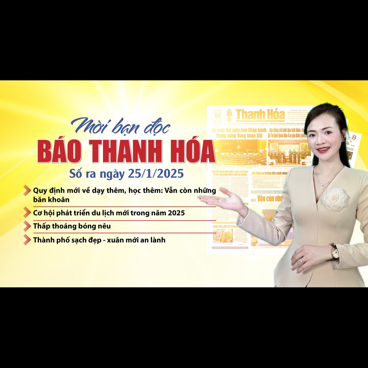 Mời bạn đọc báo Thanh Hóa số ra ngày 25/1/2025