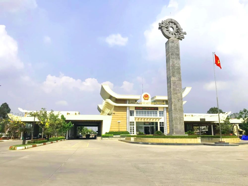 Internationaler Grenzübergang Moc Bai – Tay Ninh.