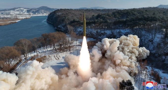 North Korea test-fires missile for first time since Trump took office