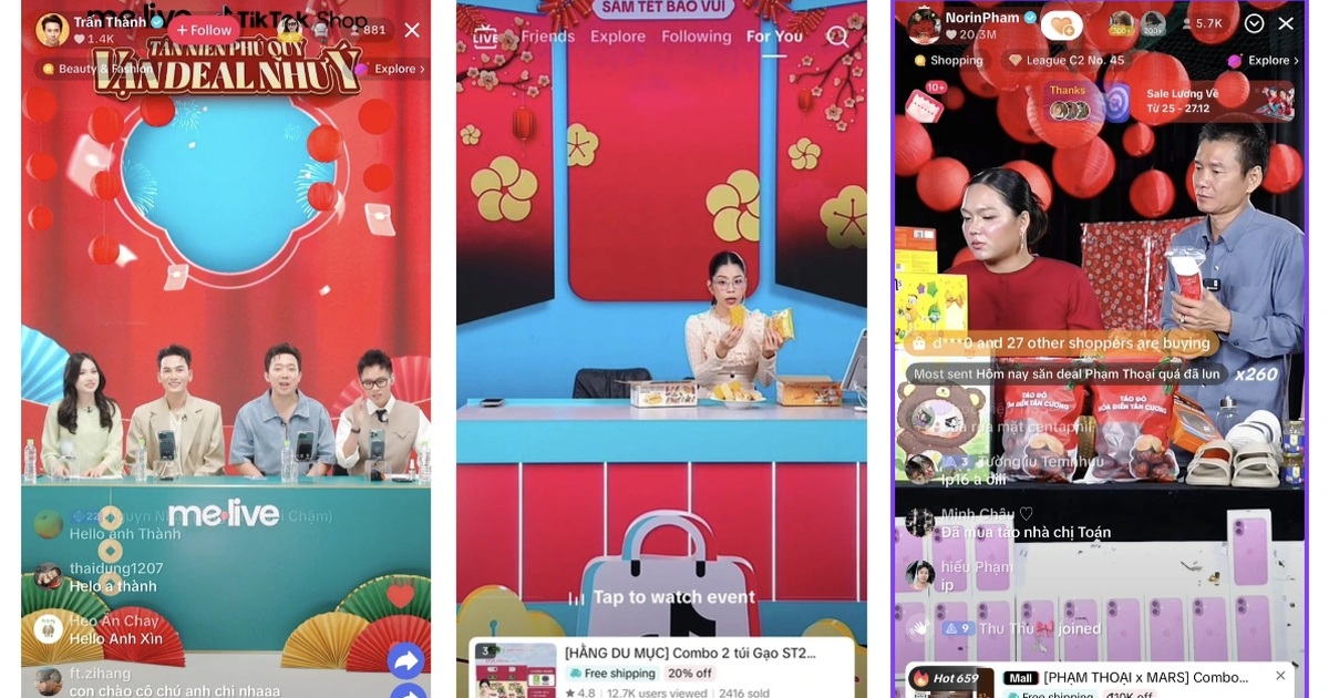 Experience both Tet shopping and entertainment on the TikTok Shop platform