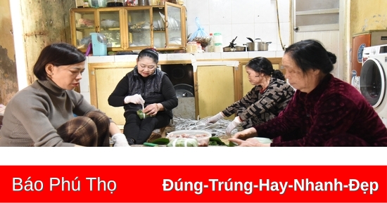 រសជាតិប្រពៃណី Tet នៅក្នុងនំ Hung Hoa Chung