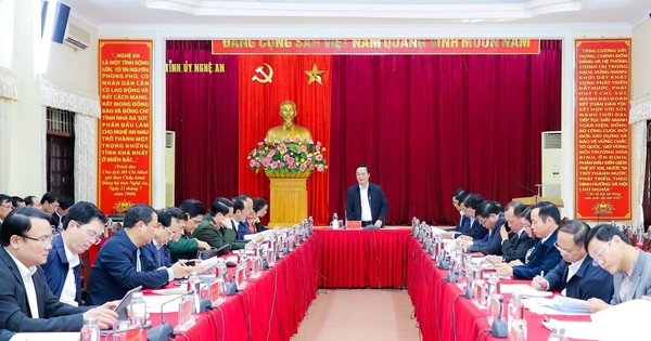 Nghe An "finalizes" time to arrange and streamline organizational structure