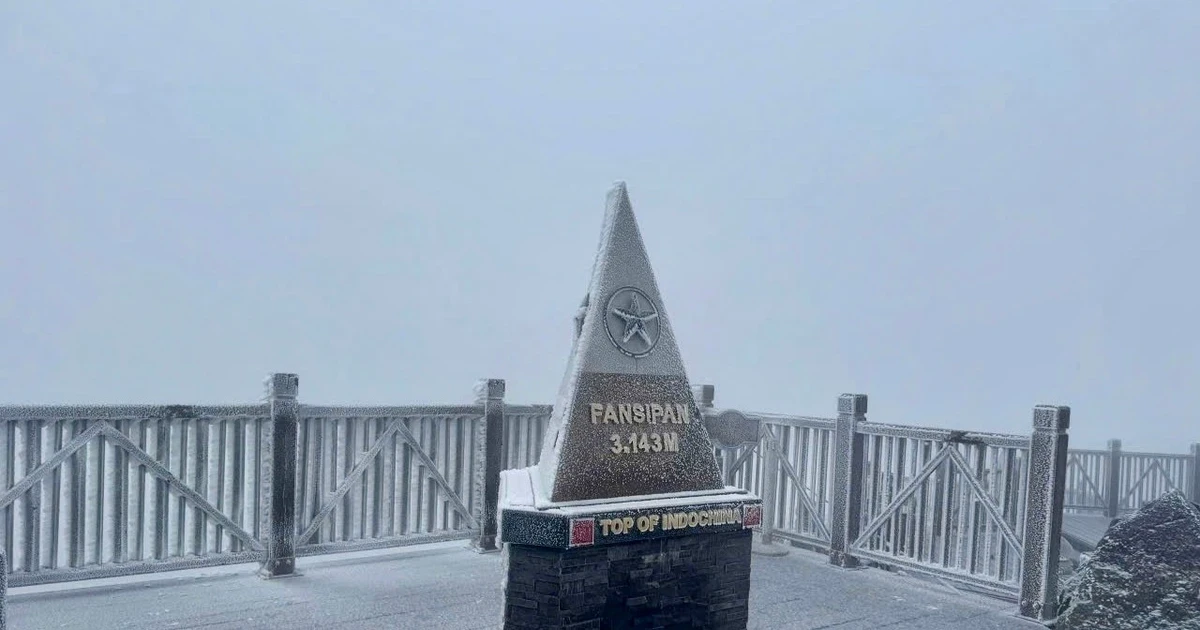 Schnee bedeckt das „Dach Indochinas“ über Nacht