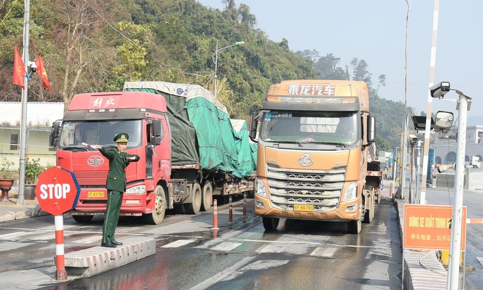 Temporarily suspend customs clearance of goods through Lang Son border gates