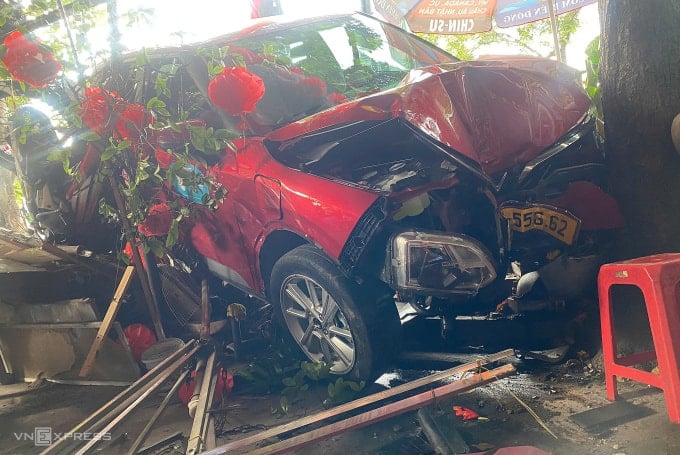 Accident scene. Photo: Dinh Van
