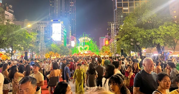 Nguyen Hue Flower Street สร้างความประทับใจด้วยสัญลักษณ์งูที่มีเอกลักษณ์และประณีต