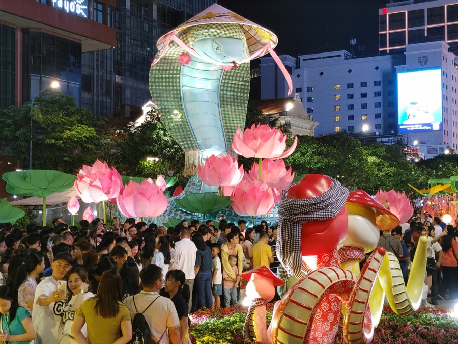 Opening of Nguyen Hue flower street, Tet holiday, 2025, picture 1