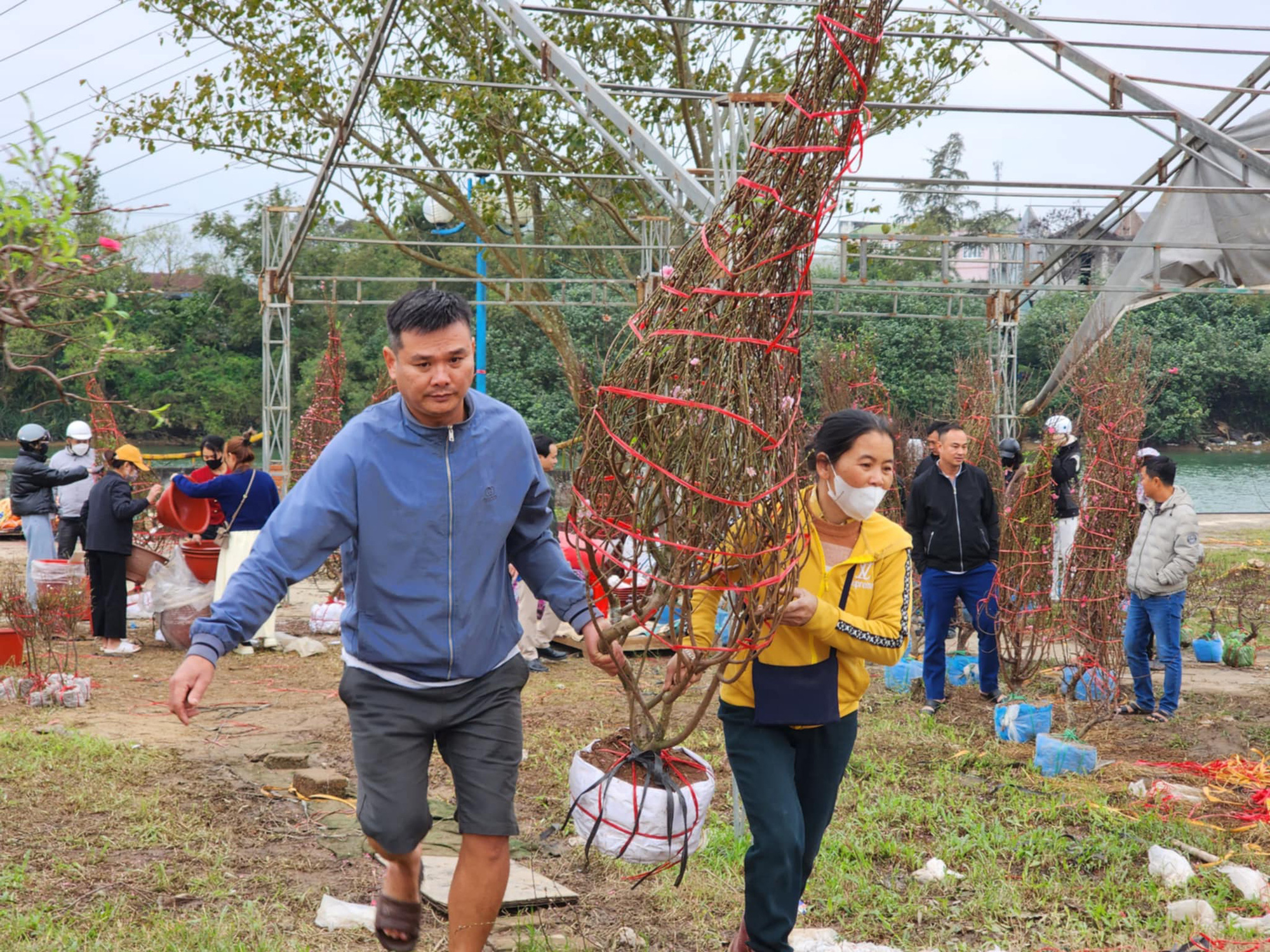 29 Tết, người bán hoa nín thở, nhiều người ra tay tương trợ - Ảnh 4.