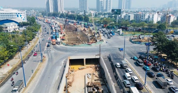 An Phu Interchange accelerates construction during Tet, full traffic opening in 2025