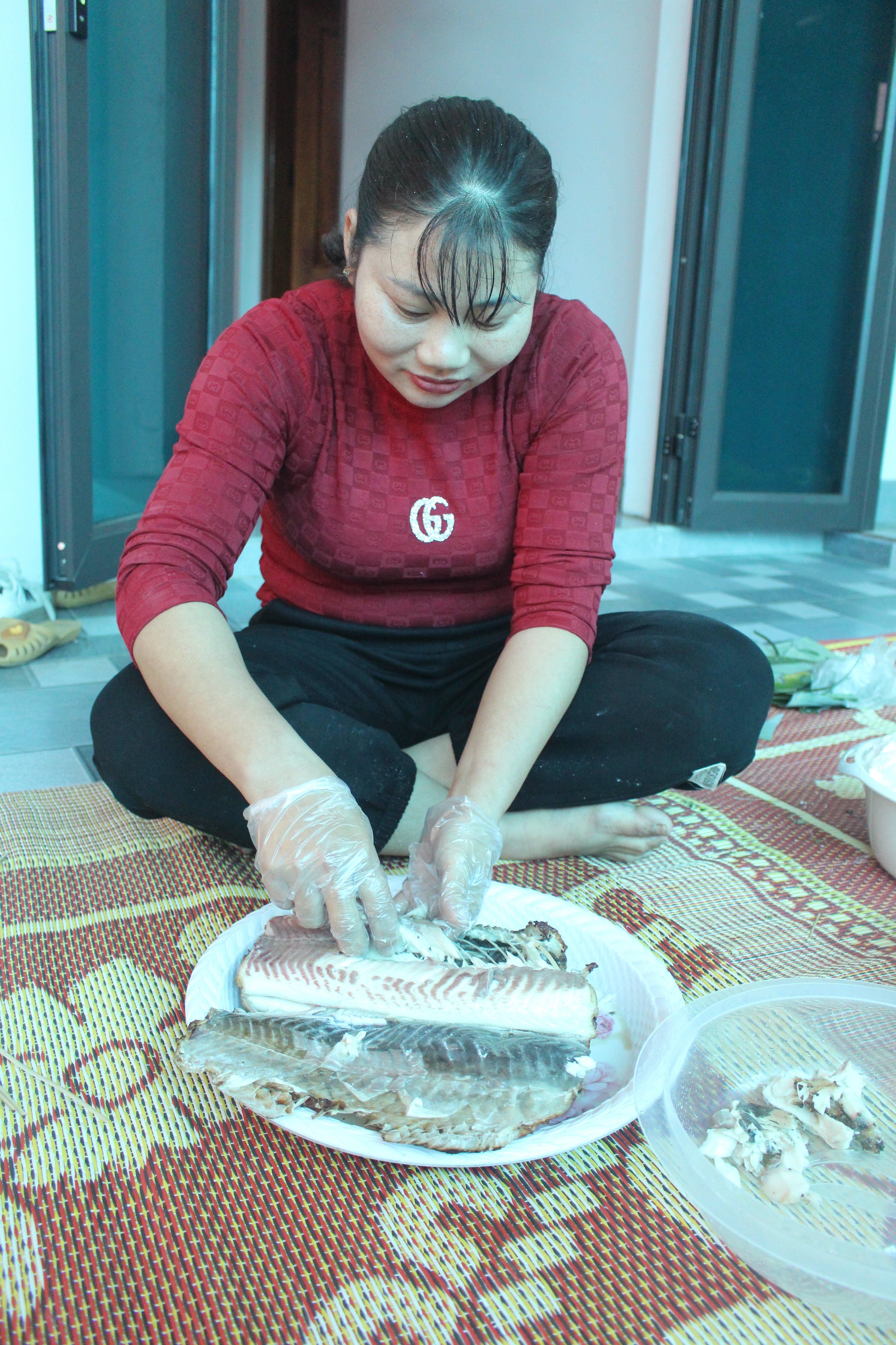 Fish cake of Muong people in Tu Vu