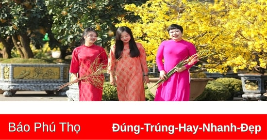 Ao Dai zur Begrüßung des Frühlings