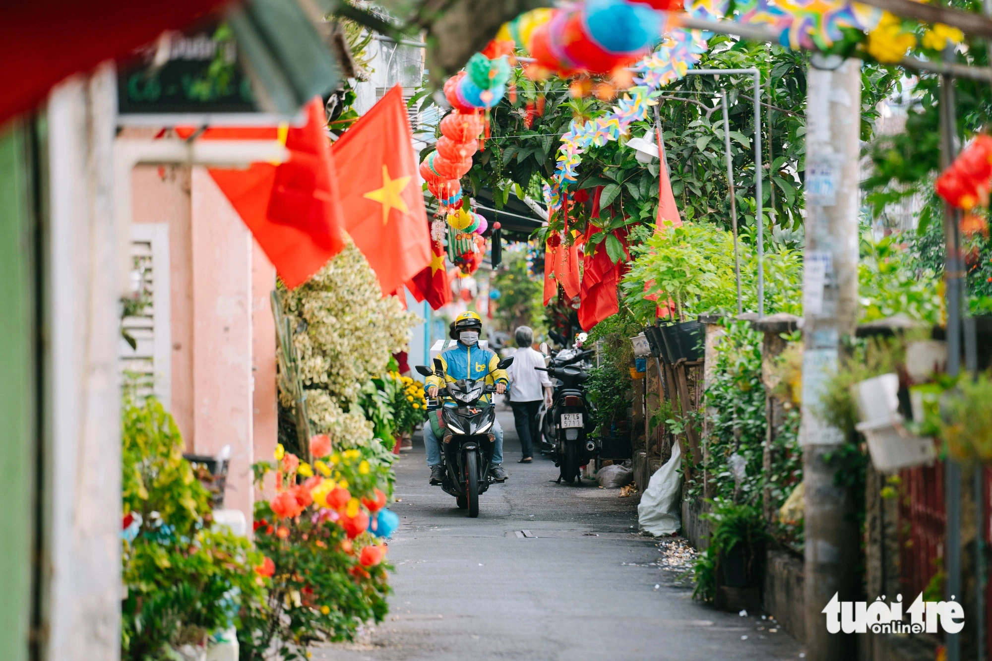 Le premier jour du Têt, les rues de Ho Chi Minh-Ville sont étrangement paisibles.