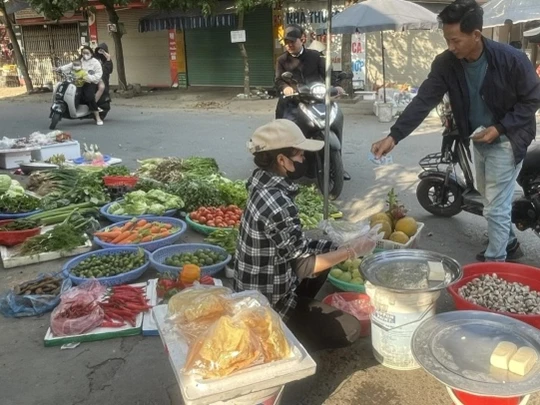 2nd day of Tet: Many traditional markets sell green vegetables and fresh food