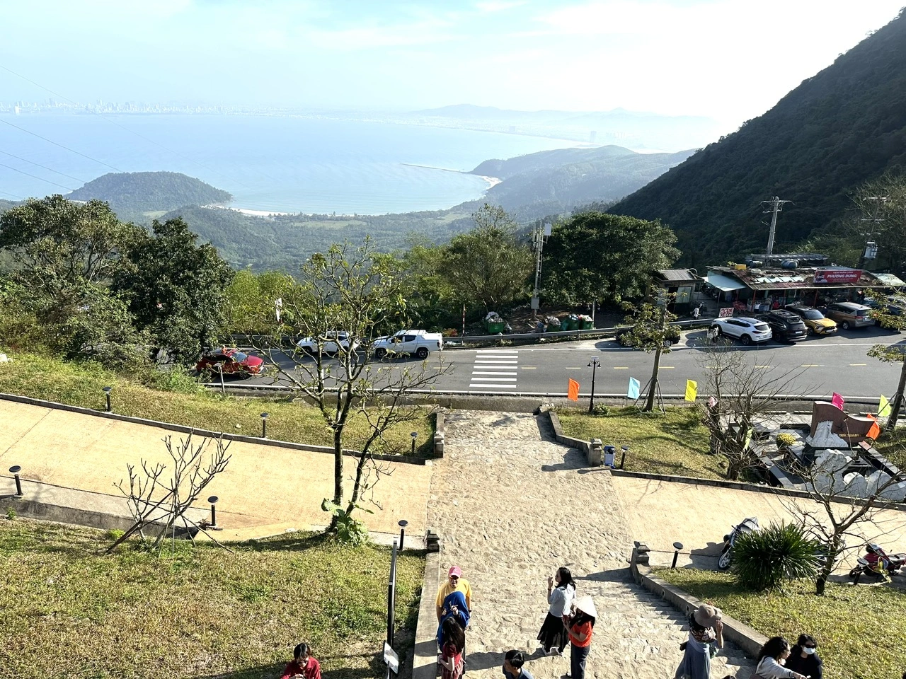 Hai Van Pass is bustling with spring tourists