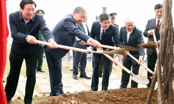 General Secretary To Lam attends the launching ceremony of the Tree Planting Festival 'Forever grateful to Uncle Ho'