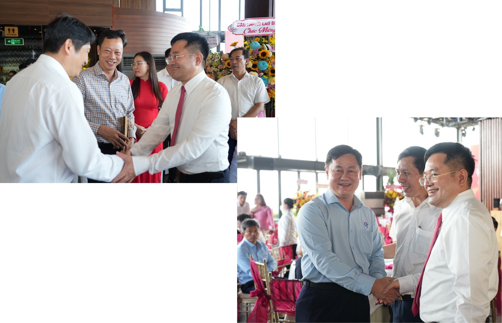 អ្នកកាសែត Nguyen Van Minh និពន្ធនាយកកាសែតឧស្សាហកម្ម និងពាណិជ្ជកម្ម បានស្វាគមន៍គណៈប្រតិភូ។
