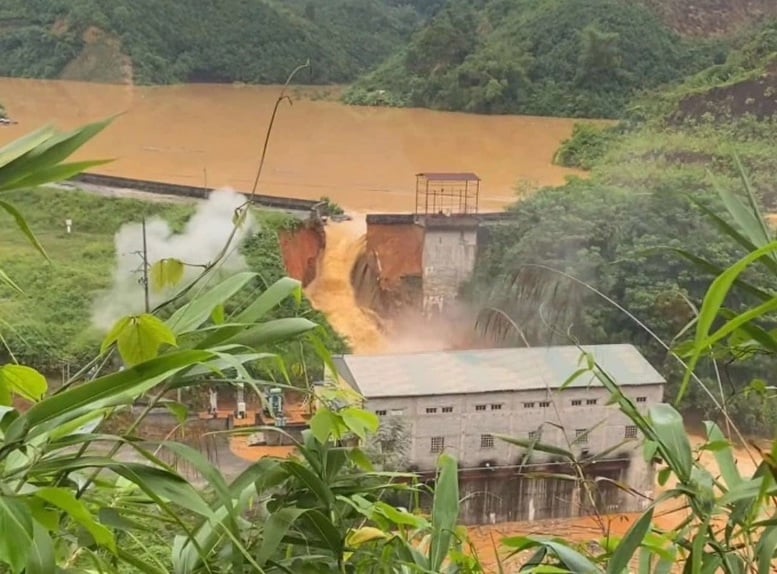 Vỡ đập Thuỷ điện Bắc Khê 1 ở Lạng Sơn, chưa có thiệt hại về người- Ảnh 1.
